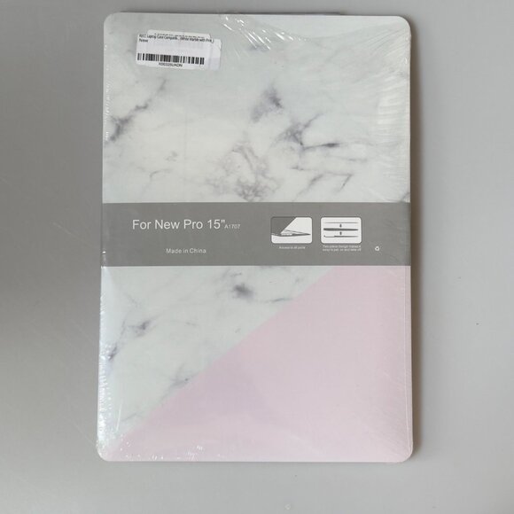Marble & Pink MacBook Pro 15"  Hard Shell Protector Case A1707 - Picture 9 of 9